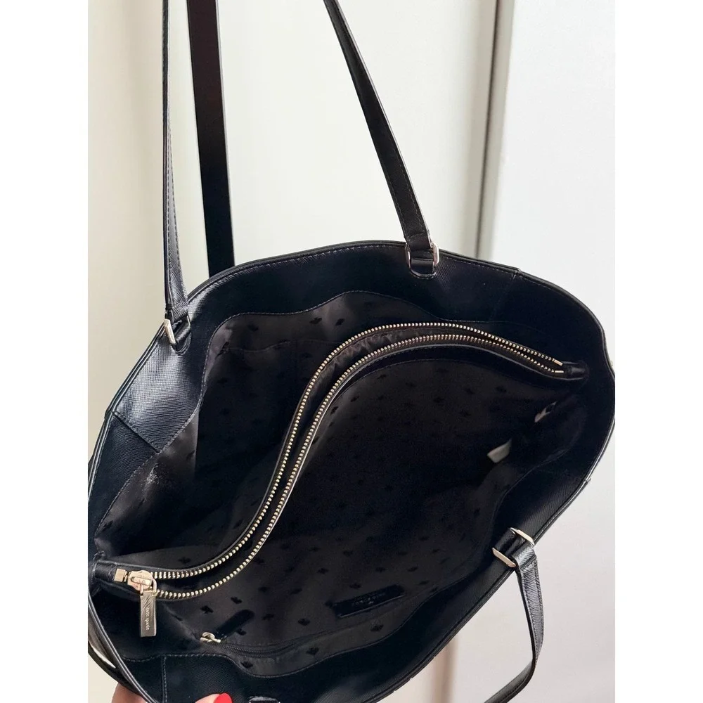Kate Spade NY Staci Computer Tote – Black Genuine Leather